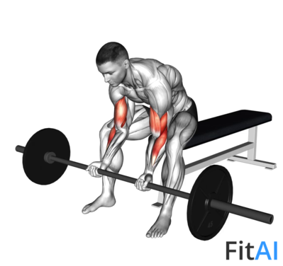 Barbell Seated Close-grip Concentration Curl