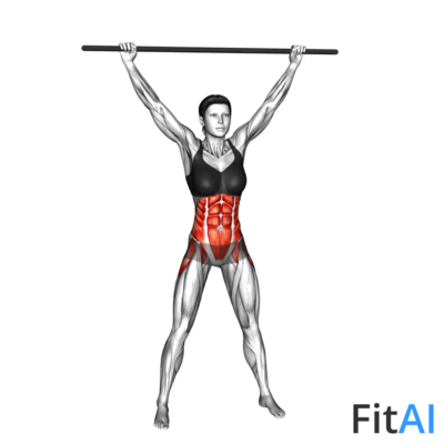 Stick Side to Front Bend Stretch