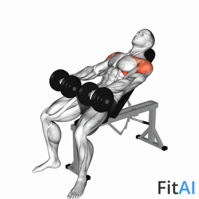 Dumbbell Incline Front Raise