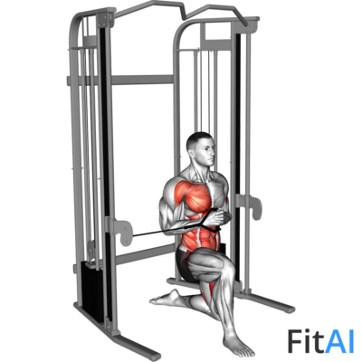 Cable Half Kneeling Pallof Press