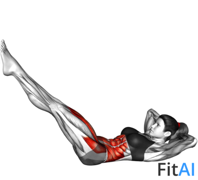 Bicycle Twisting Crunch