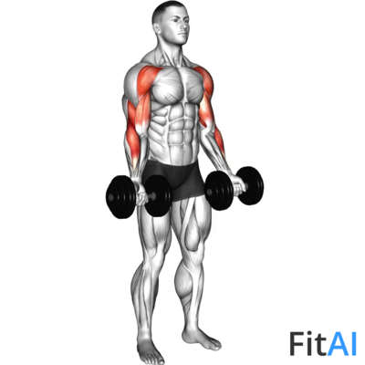 Dumbbell Drag Bicep Curl