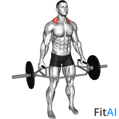 Trap Bar Standing Shrug