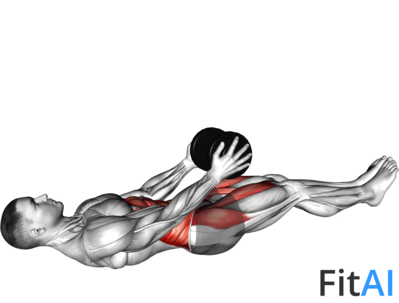Dumbbell Crunch Hold with Legs Off