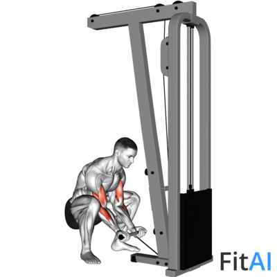 Cable Squatting Curl