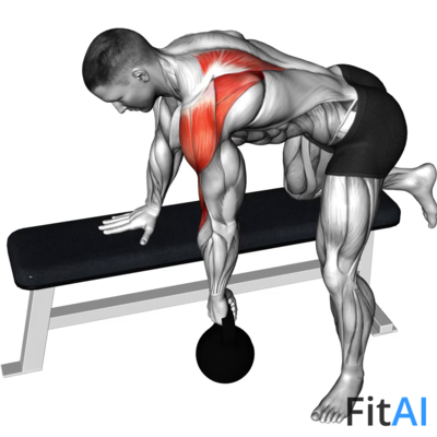 Kettlebell Rear Delt Row