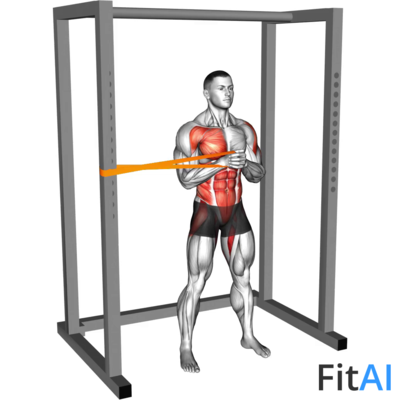 Resistance Band Horizontal Pallof Press