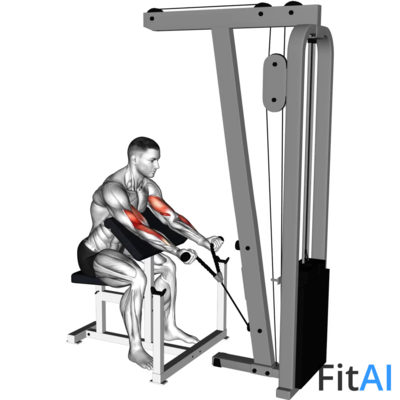 Cable Preacher Curl (Rope)