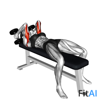 Dumbbell Lying Triceps Extension alternative