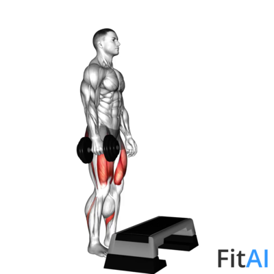 Dumbbell One Leg Step-Up