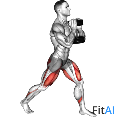 Dumbbell Goblet Split Squat