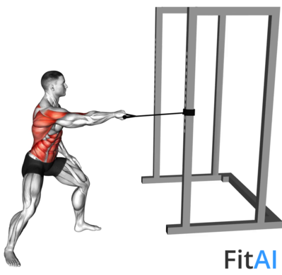 Band Standing One Arm Twist Row