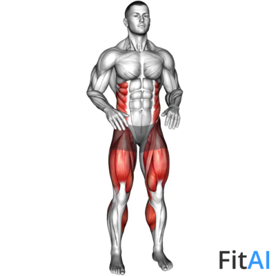 Bodyweight Knee To Hand Tap