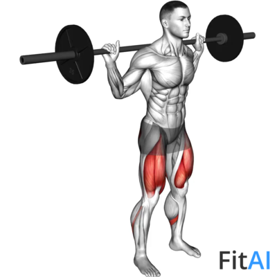 Barbell Squat 2 sec Hold