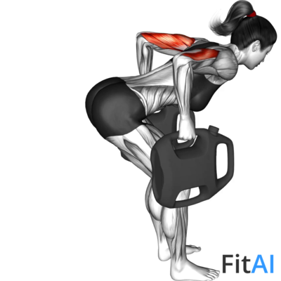 Bottle Weighted Two Arms Kickback