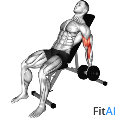 Dumbbell Incline Alternate Bicep Curl