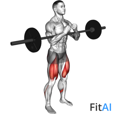 Barbell full Zercher Squat