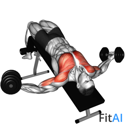 Dumbbell Decline Twist Fly