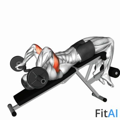 EZ-Barbell Decline Triceps Extension