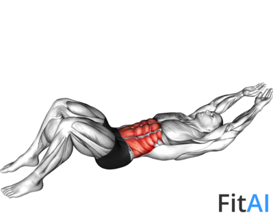 Crunch (hands overhead)