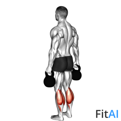 Kettlebell Standing Calf Raise