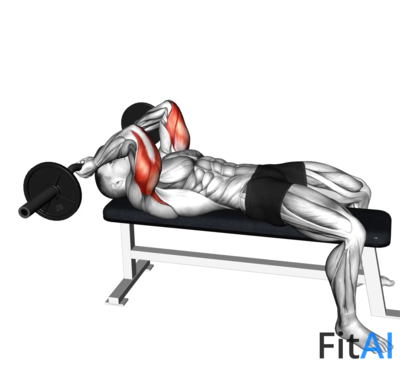 EZ-Barbell Lying Triceps Extension