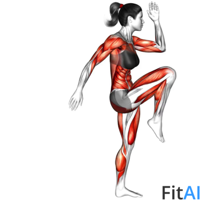 Alternating Tip Toe Knees