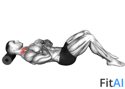 Roll Neck Decompress Lying on Floor