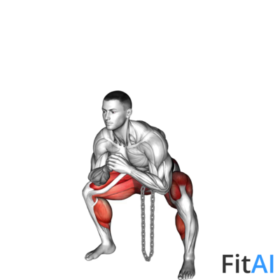 Weighted Chain Sumo Deadlift
