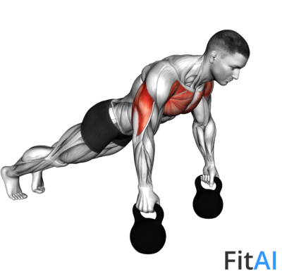 Kettlebell Deep Push-up