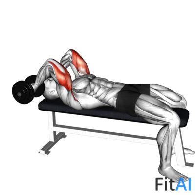 Dumbbell Pronate-grip Triceps Extension