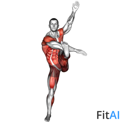 Star Obliques Twist High Knee