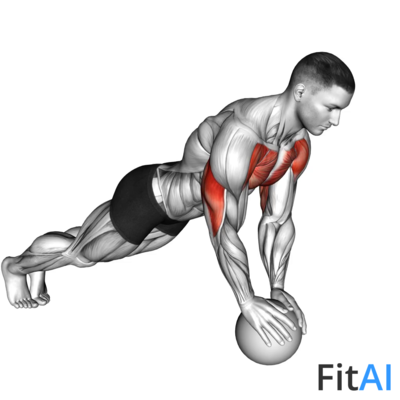 Medicine Ball Close-Grip Push-Up
