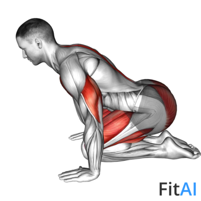 Push-up in Child Pose