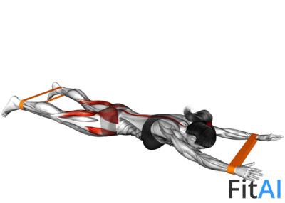 Resistance Band Floor Hyperextension