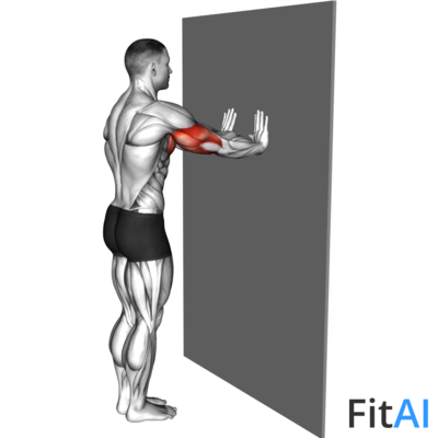 Close-grip Push-up against the wall