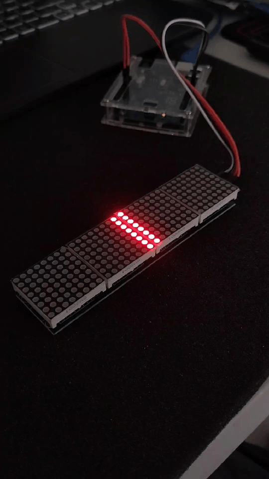 จอ Dot Matrix 4 in 1 MAX7219 โมดูล LED SNP-00132