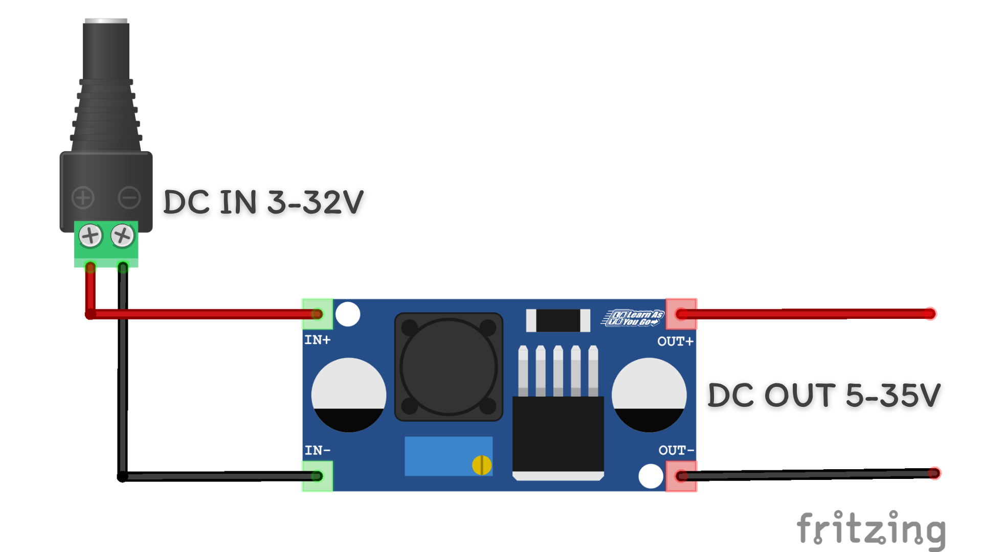 โมดูล Step Up เพิ่มแรงดัน XL6009 3-32V to 5-35V 2A SNP-00114