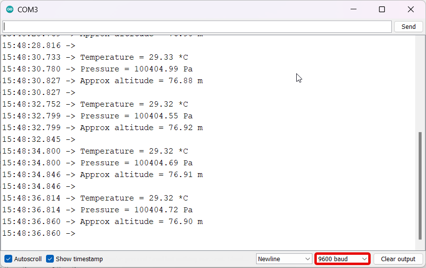 BMP280 3.3v Temperature Pressure Module โมดูลวัดอุณหภูมิ ความกดอากาศ I2C SNP-00206