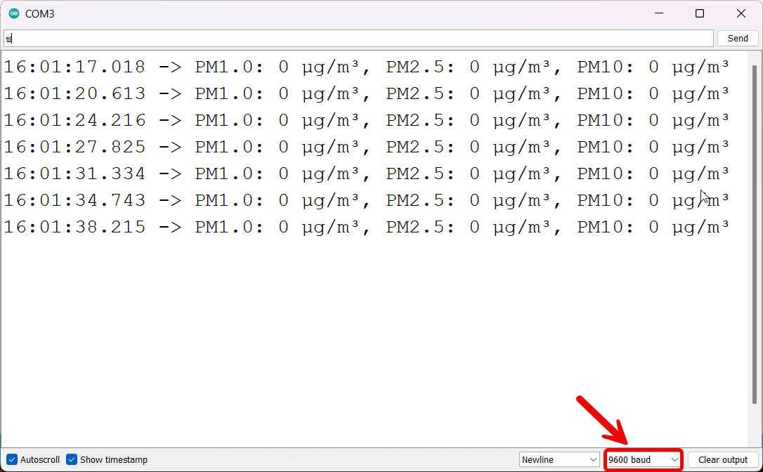 เซนเซอร์วัดฝุ่น PMS3003 PM2.5 Air Quality Sensor SNP-00146