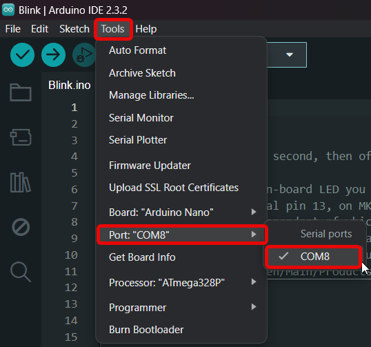 บอร์ด Nano บอร์ดควบคุม Nano(UNO) SNP-00278