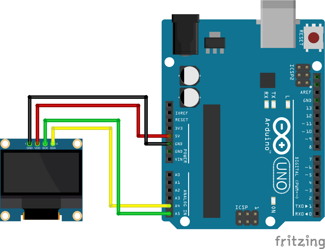 จอแสดงผล OLED I2C 0.91/0.96/1.3 สีฟ้า/ขาว SNP-00004