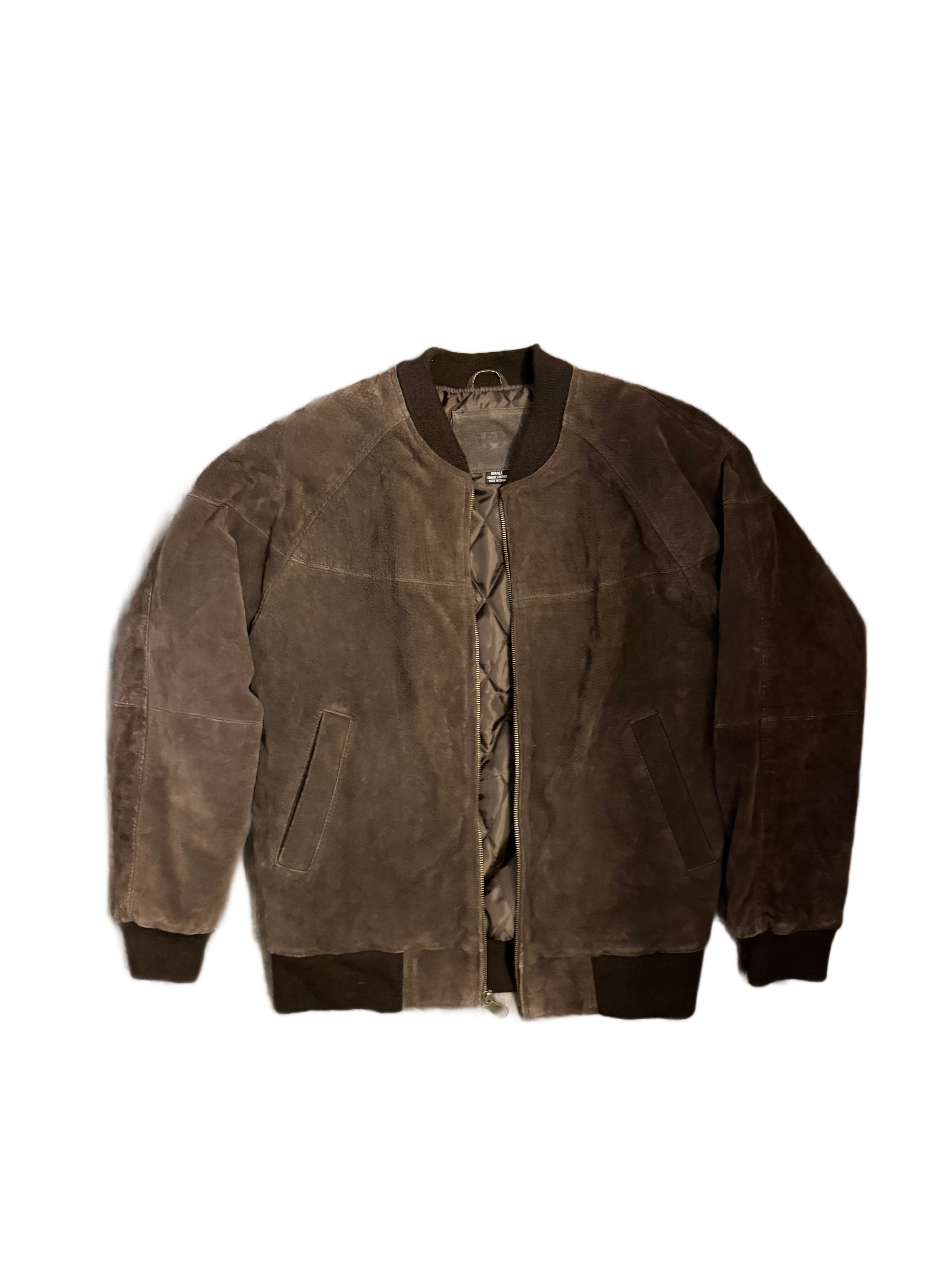Genuine Leather Brown Bomber Jacket