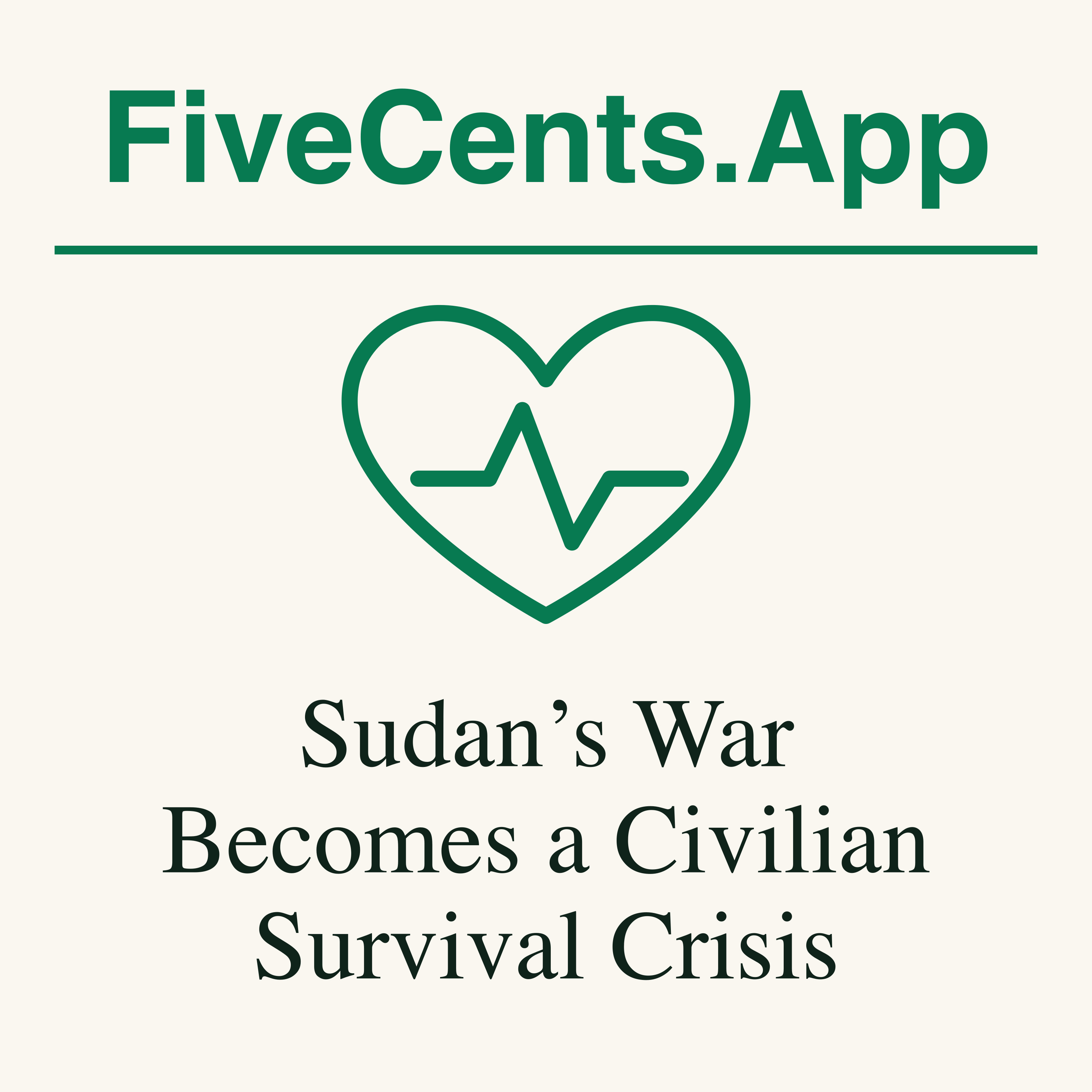 Sudan’s War Becomes a Civilian Survival Crisis episode artwork