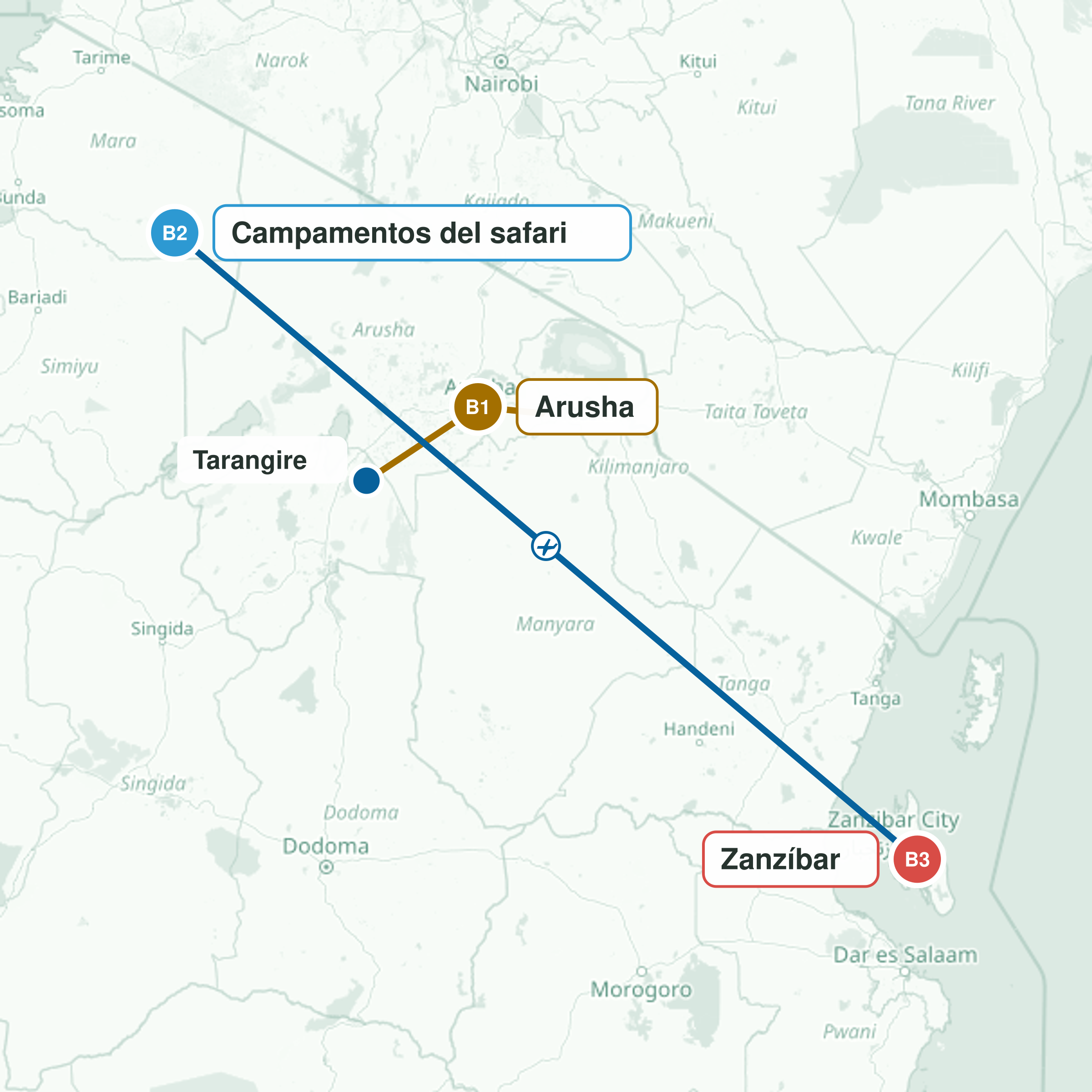 Ruta del viaje