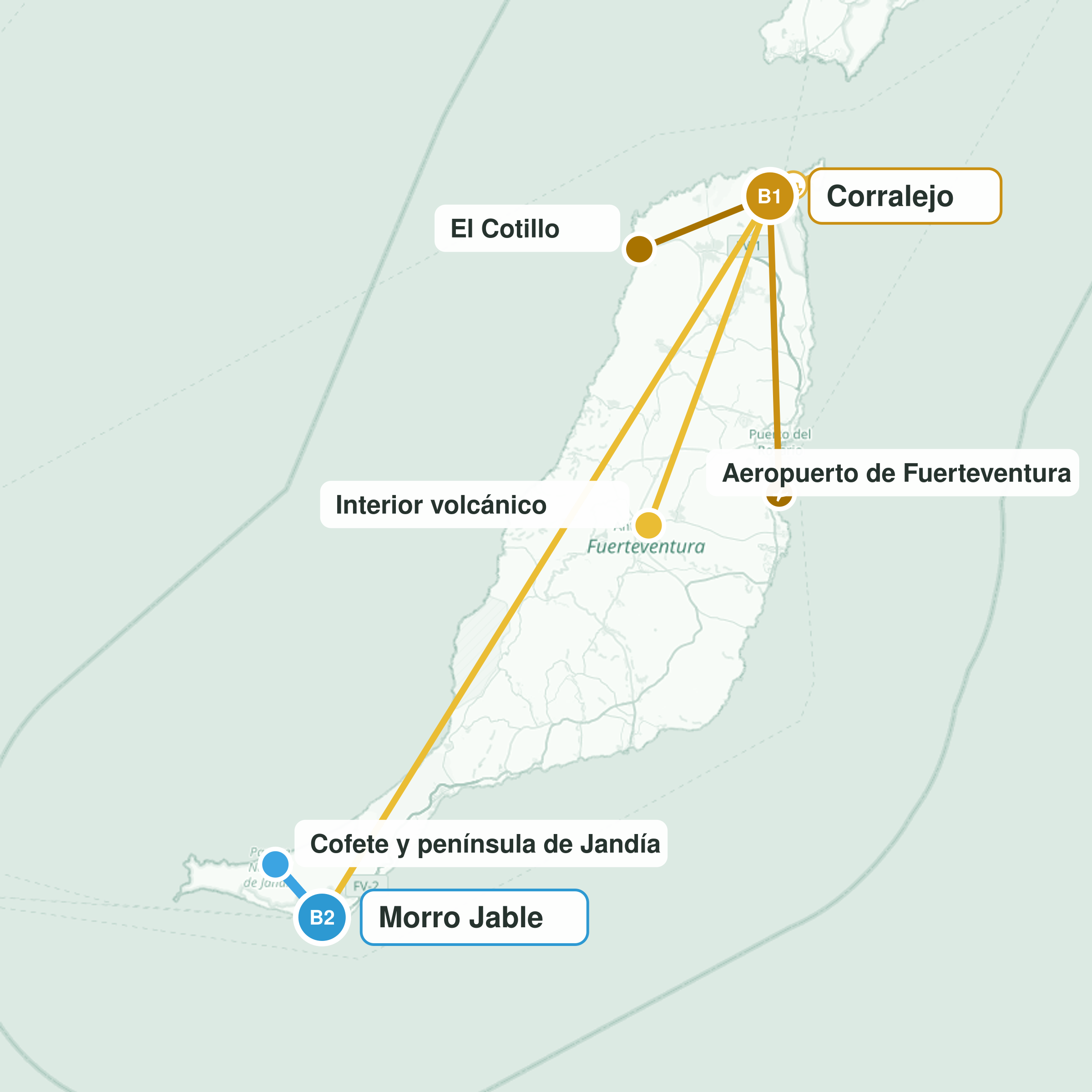 Ruta del viaje