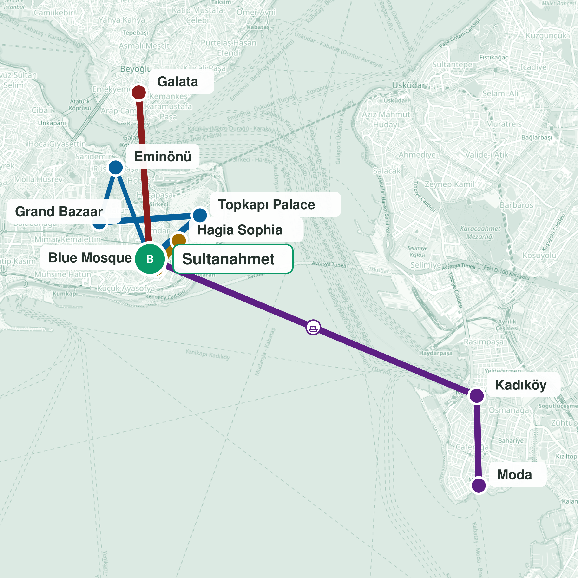 Travel route