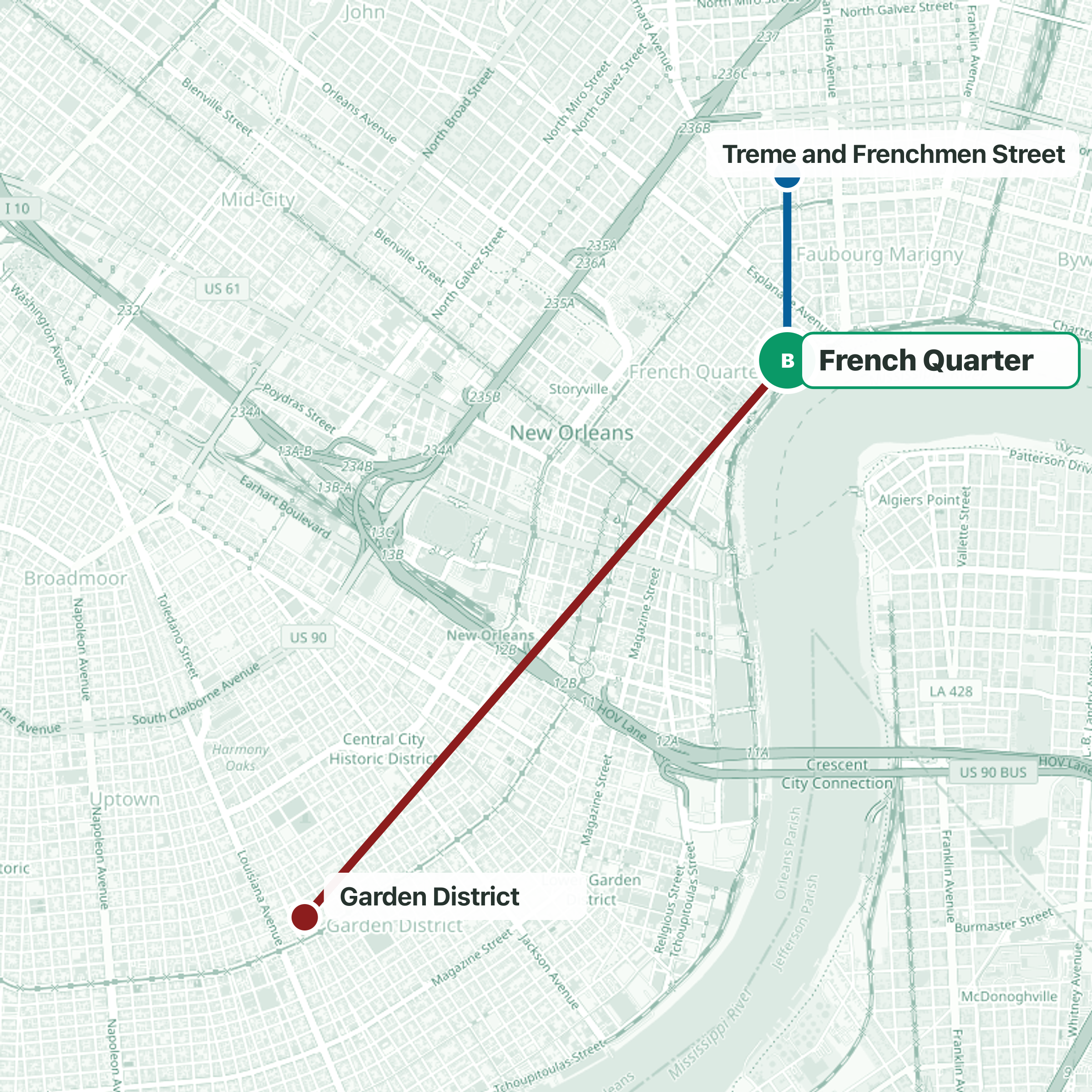 Travel route