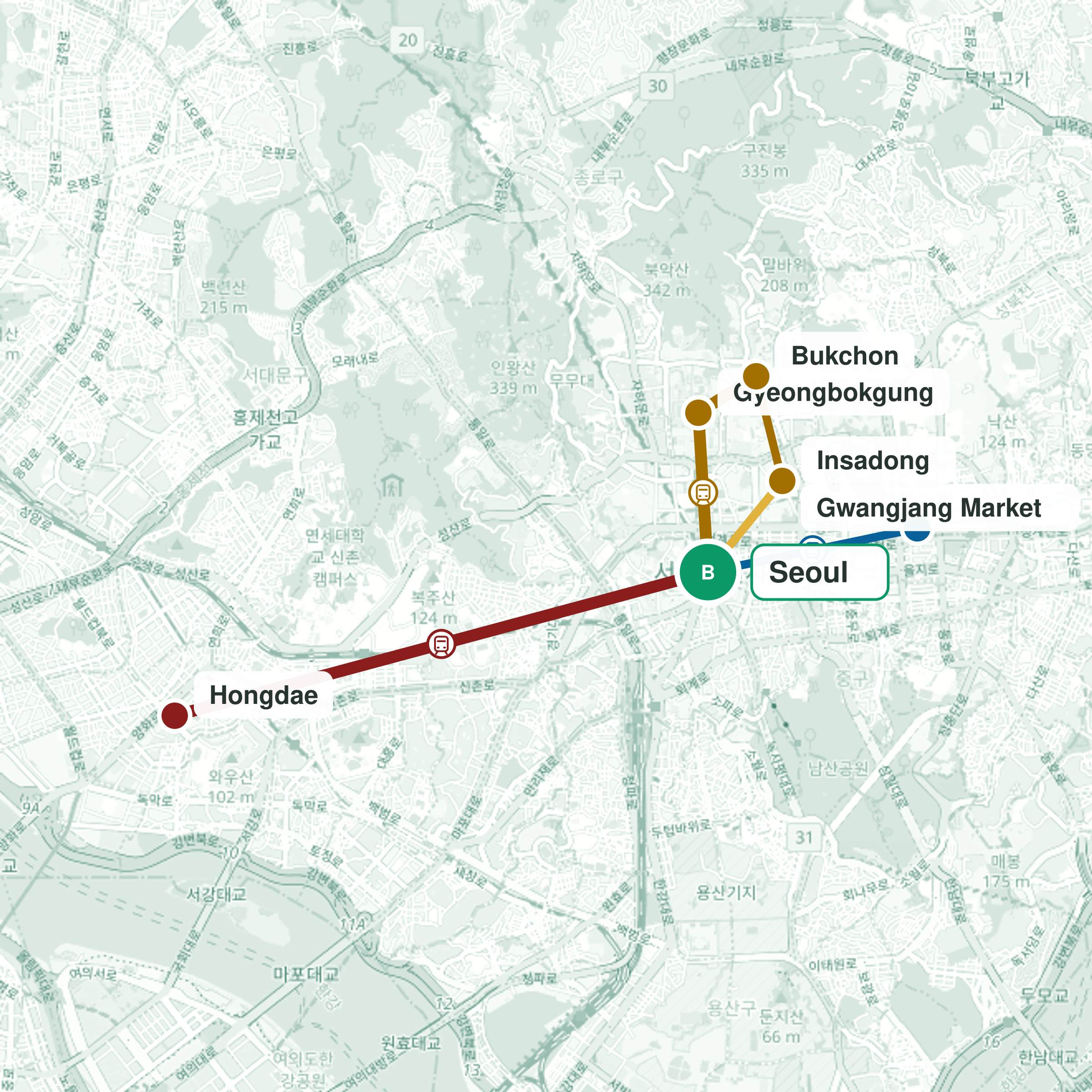 Travel route