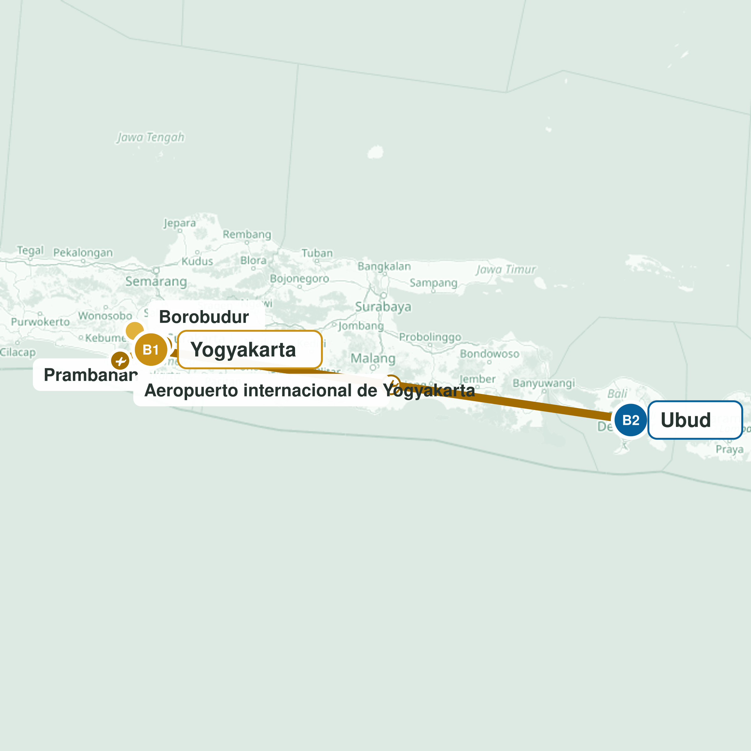 Ruta del viaje